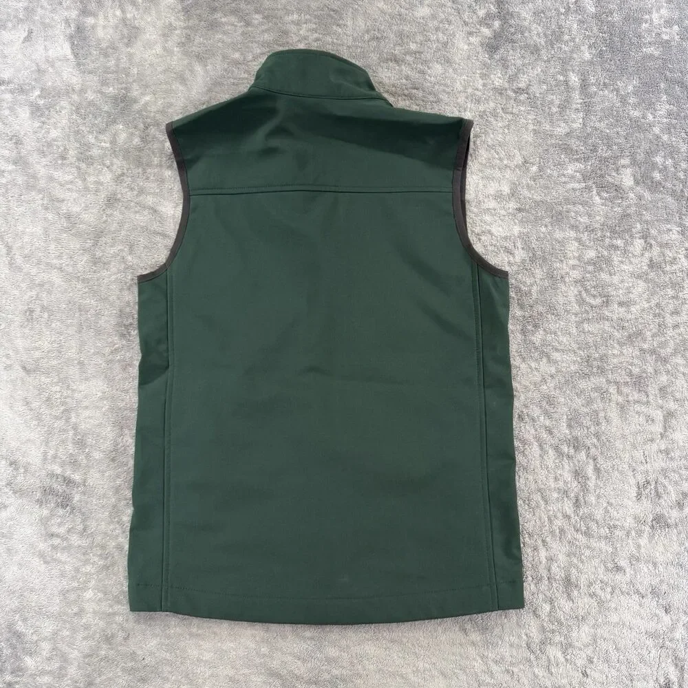 The North Face WindWall Vest Men’s Small Hunter Green Full Zip Mock Neck